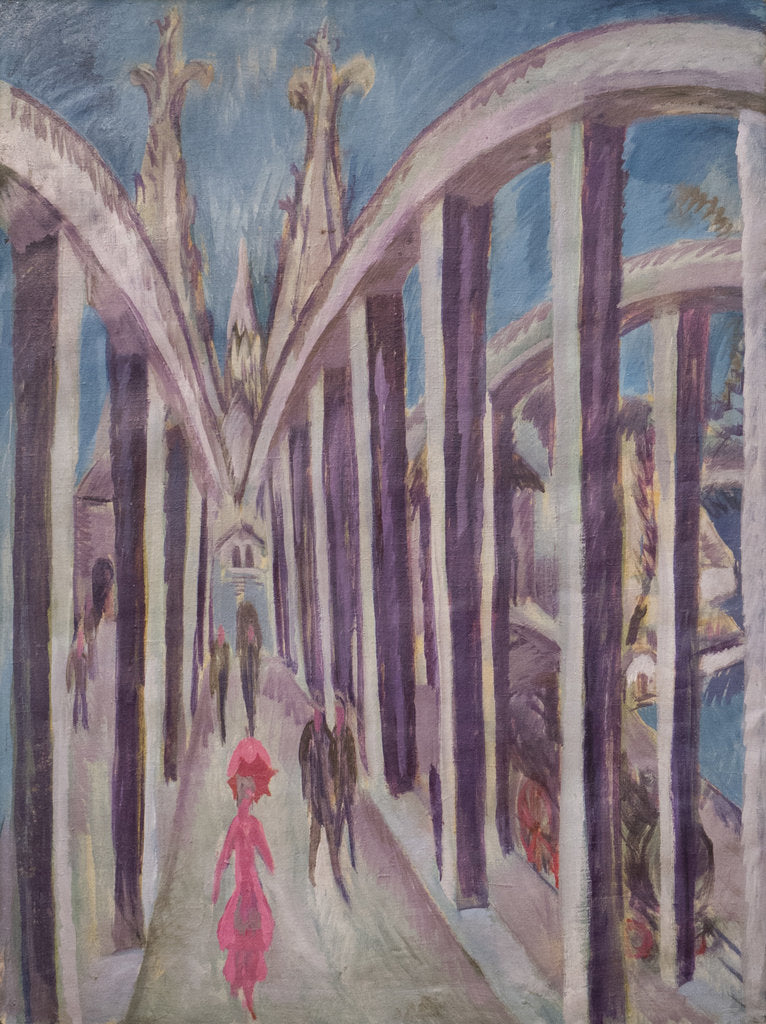 Detail of Rhine Bridge at Cologne, 1914 by Anonymous