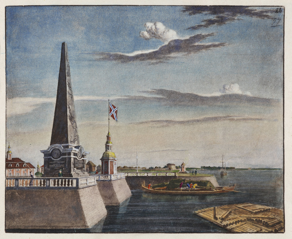 Detail of View of the Kronstadt pier, Early 19th cen by Anonymous
