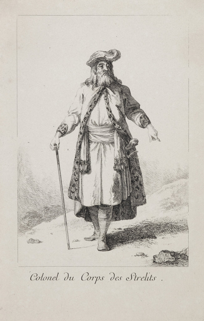 Detail of Colonel of the Streltsy regiment, 1764 by Anonymous