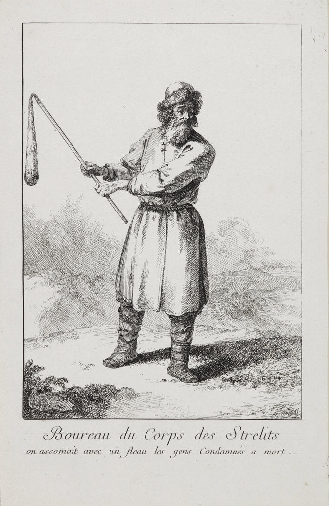 Detail of Executioner of the Streltsy regiment, 1764 by Anonymous