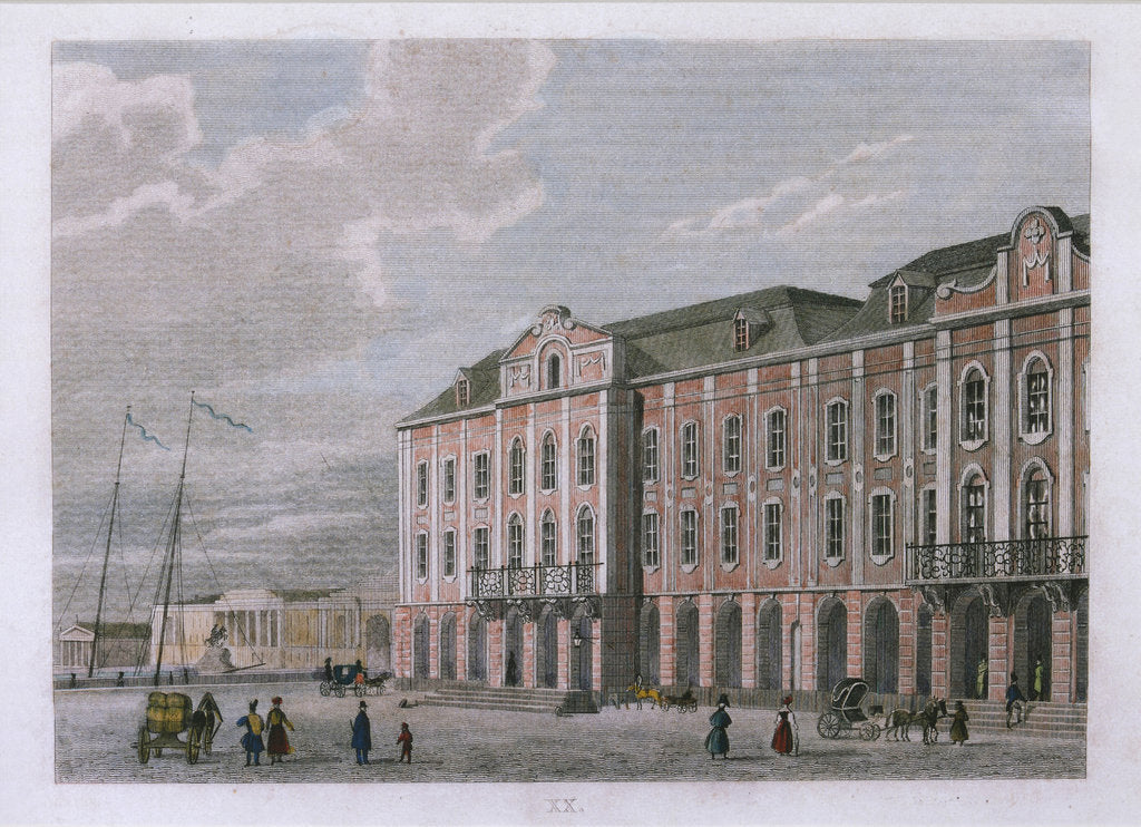 Detail of The Twelve Collegia building in Saint Petersburg, after 1834 by Anonymous
