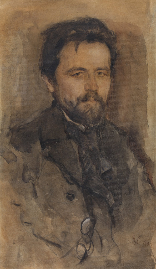 Detail of Portrait of the author Anton Chekhov, 1902 by Anonymous
