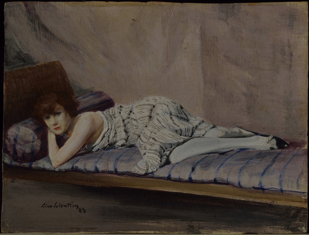 The purple pillow (Il guanciale viola), 1923 by Anonymous