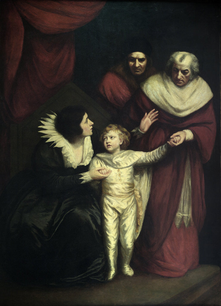 Detail of Richard III, Act II, Sc. iv, The Duke of York, brother to Edward V, resigned by the Queen. by John Opie