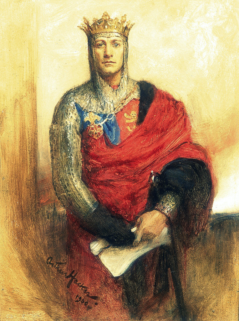 Detail of Lewis Waller as Henry V by Arthur Hacker