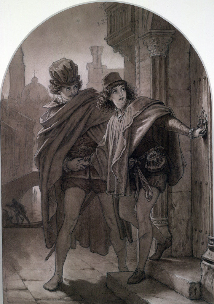 Detail of The Merchant of Venice, Act II by Sir Joseph Noel Paton