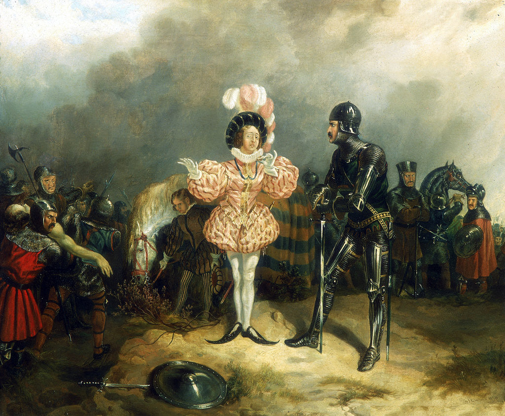 Detail of Henry IV, Pt. 1, Act I, Sc. iii, Hotspur and the Fop by John Samuel Egbert Jones