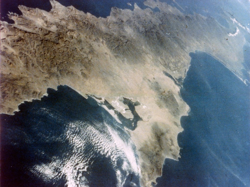 Detail of Baja California seen from aboard the second Space Shuttle flight, November 1981 by NASA