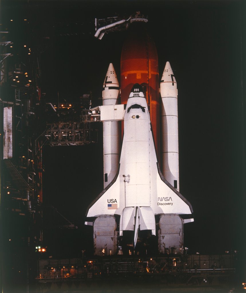 Detail of Space Shuttle Orbiter 'Discovery' at Kennedy Space Center, Merritt Island, Florida, USA by NASA