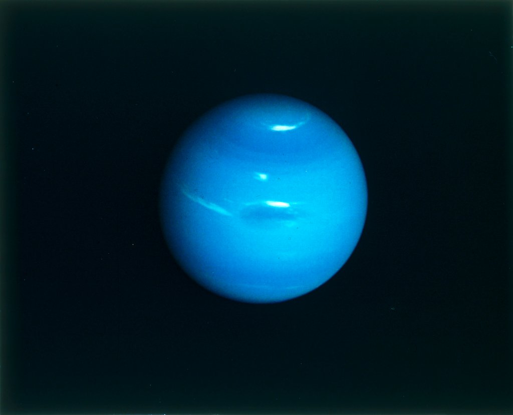 Detail of Neptune from Voyager 2 spacecraft, c1980s by NASA