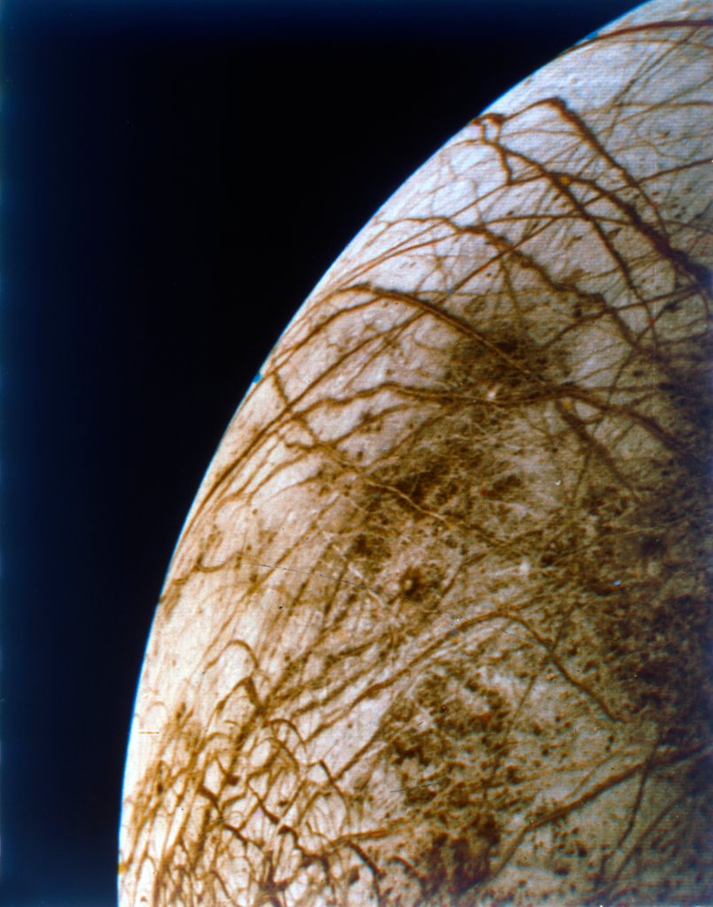 Detail of Europa from Voyager 2, 9 July 1979 by NASA