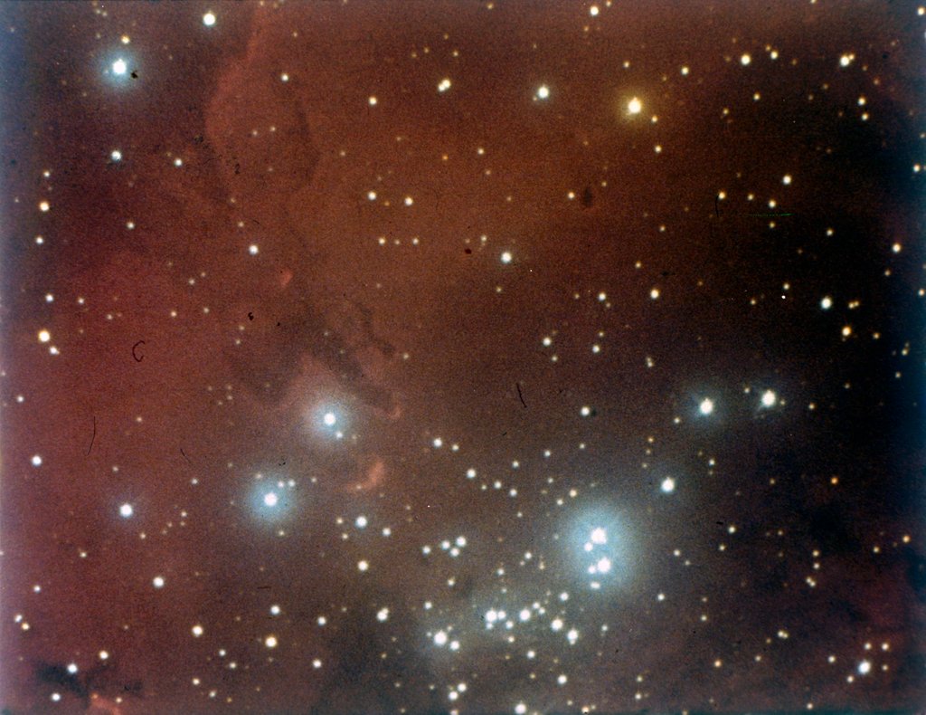Detail of Nebulosity and star cluster in Serpens by NASA