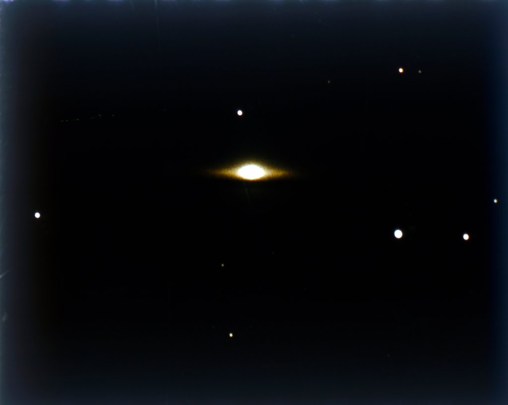 Detail of Sombrero Galaxy by NASA