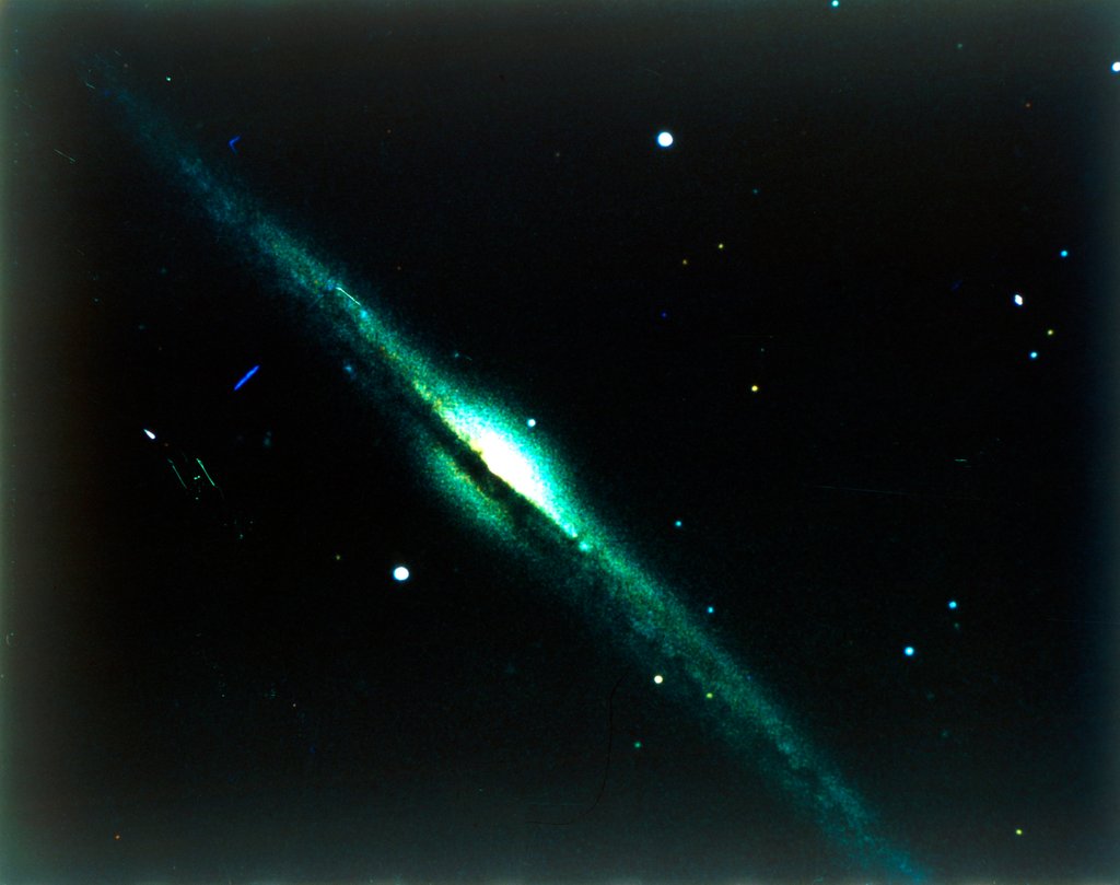 Detail of The Needle Galaxy in Coma Berenices by NASA