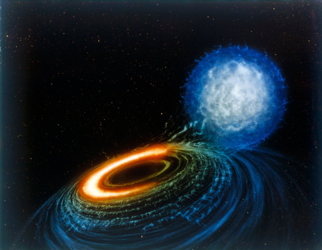 Detail of Black Hole, artist's concept by NASA