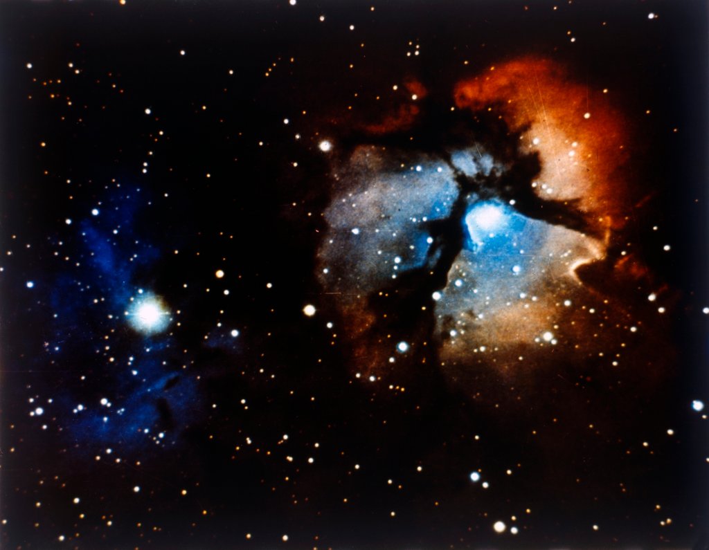 Detail of Trifid Nebula in Sagittarius constellation by NASA