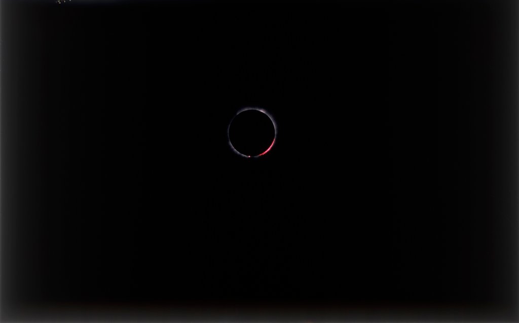 Detail of Total eclipse of the Sun from Tsavo National Park, Kenya by NASA