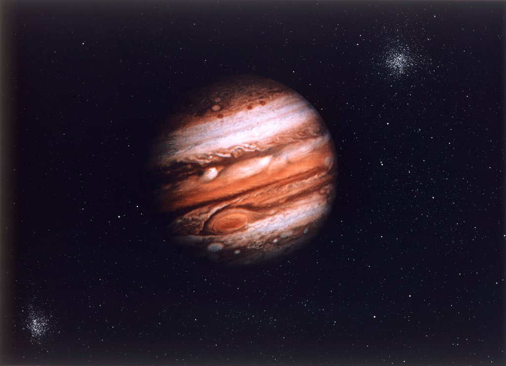 Detail of Jupiter from Voyager spacecraft by NASA