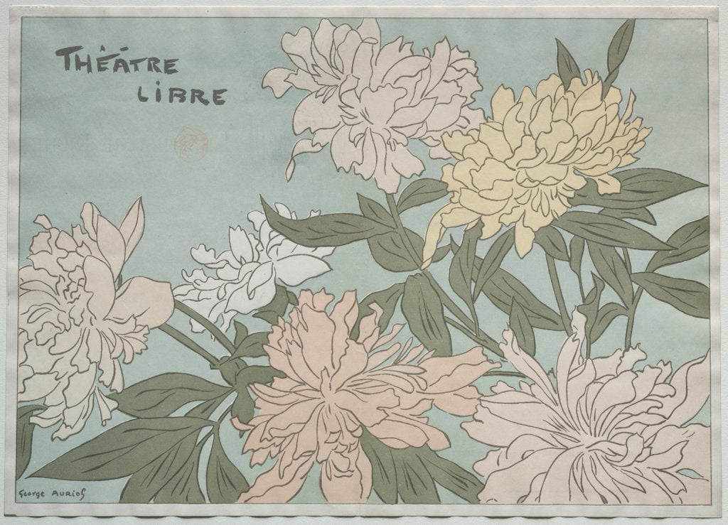 Detail of Myrane et 'Les Chapons', 1890 by Georges Auriol; Eugene Verneau