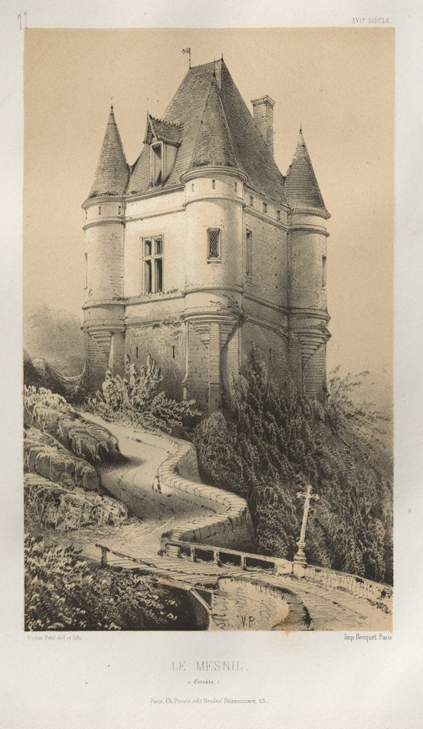 Detail of …Pl. 77, Le Mesnil, 1860 by Victor Petit