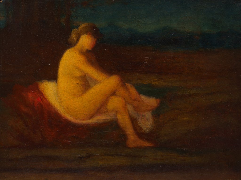 Detail of A Bather, 1800s by Robert Loftin Newman