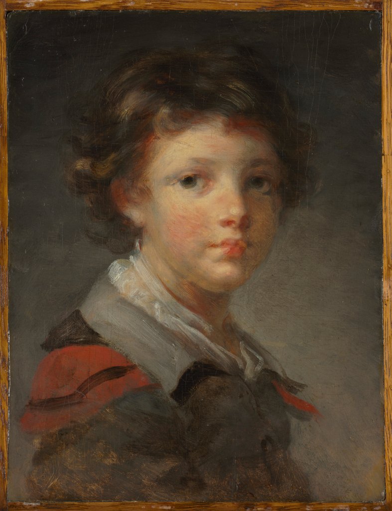 Detail of A Boy in a Red-lined Cloak, 1780s by Jean-Honoré Fragonard