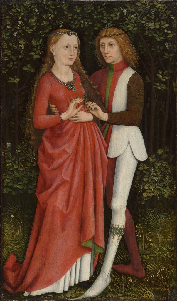 Detail of A Bridal Couple, c. 1470 by Unknown