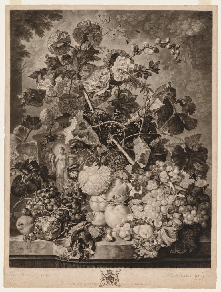 Detail of A Fruit Piece, 1781 by Richard Earlom