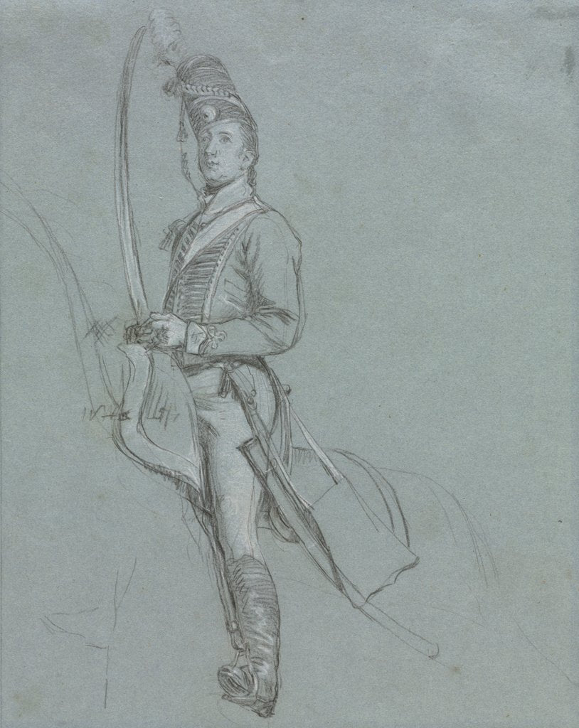 Detail of A Hussar Officer on Horseback, 1812 by John Singleton Copley