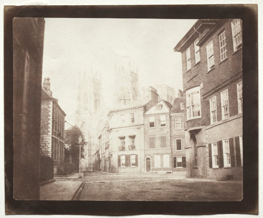 Detail of A Scene in York, 1845 by William Henry Fox Talbot