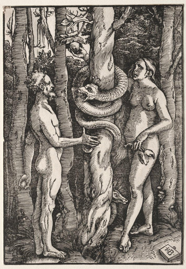 Detail of Adam and Eve, c. 1514 by Hans Baldung