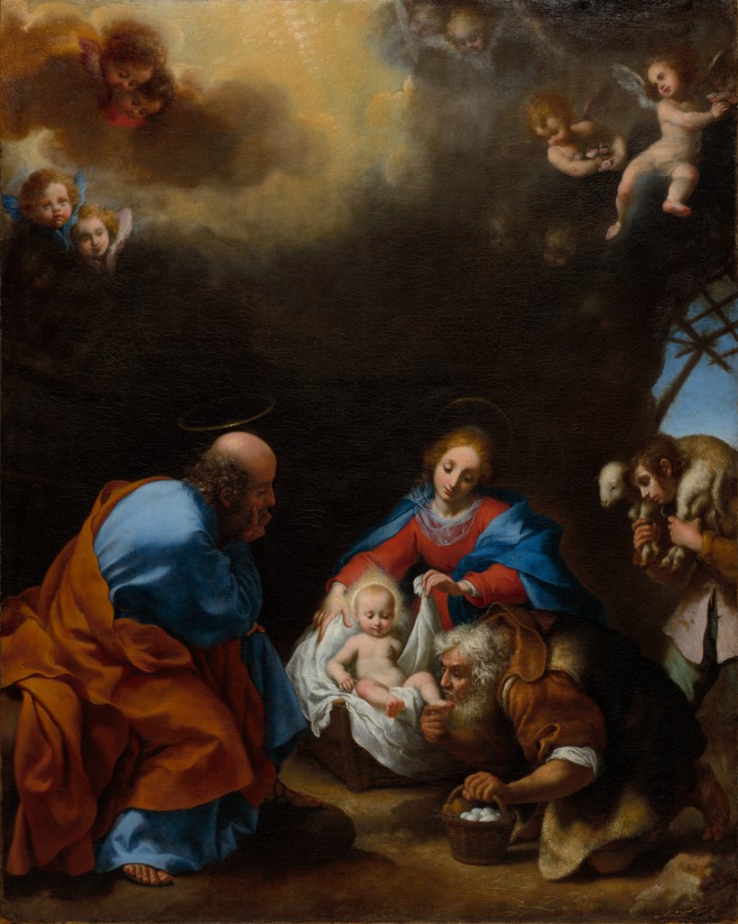 Detail of Adoration of the Shepherds, c. 1670 by Carlo Dolci