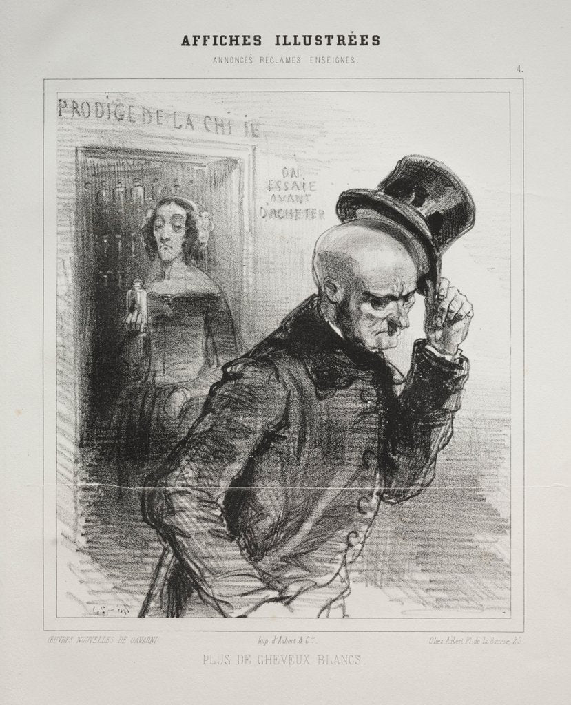 Detail of Affliches Illustrées by Paul Gavarni