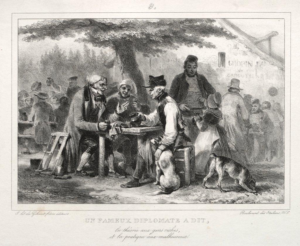 Detail of Album for 1832: Un famous diplomat à dit…, 1832 by Auguste Raffet