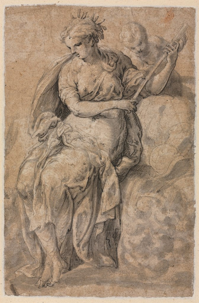 Detail of Allegorical Figure, 16th century by Niccolo dell' Abbate