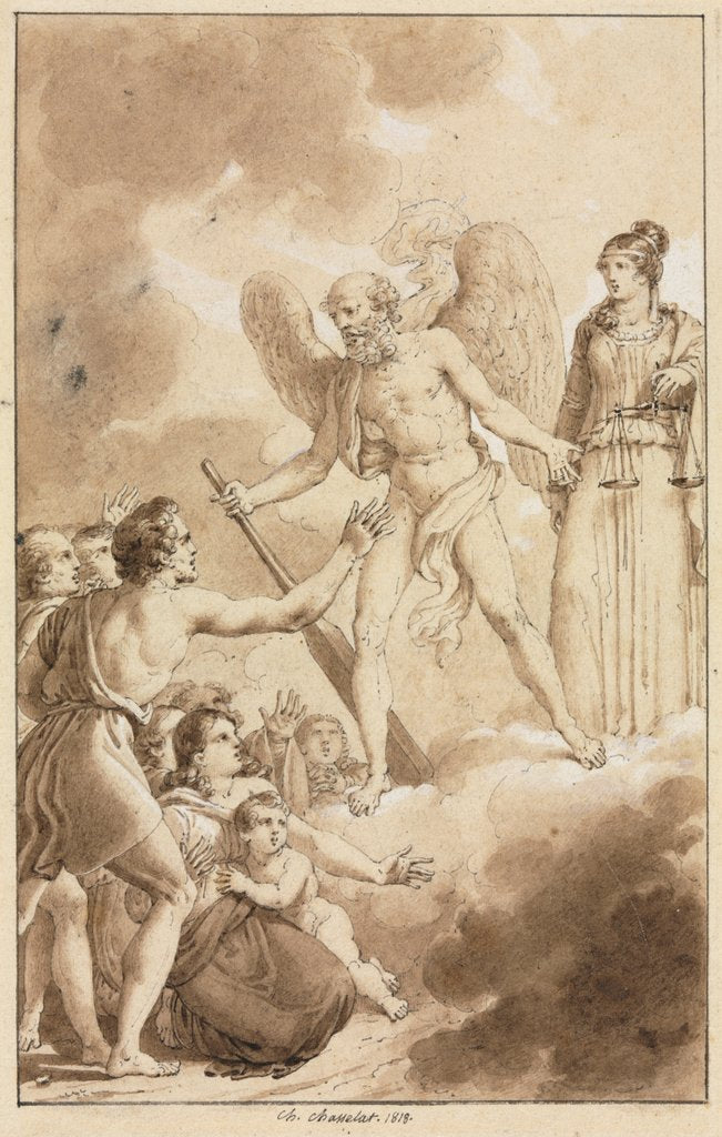 Detail of Allegory, 1818 by Charles Abraham Chasselat