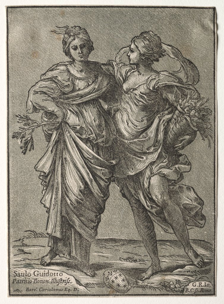 Detail of Alliance of Peace and Abundance, 1642 by Bartolommeo Coriolano