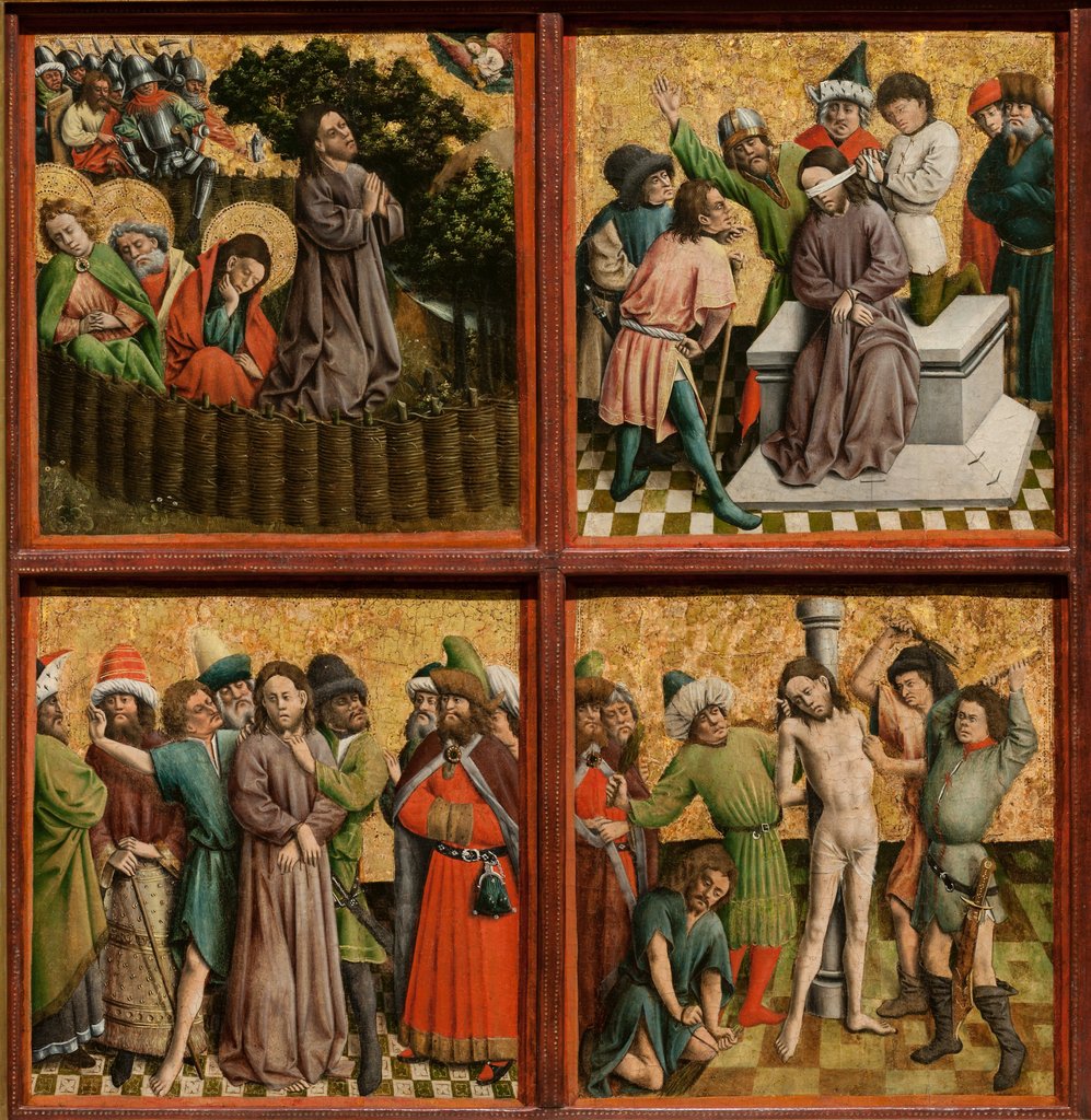 Detail of Altarpiece with The Passion of Christ, c. 1440s by Master of the Schlägl Altarpiece