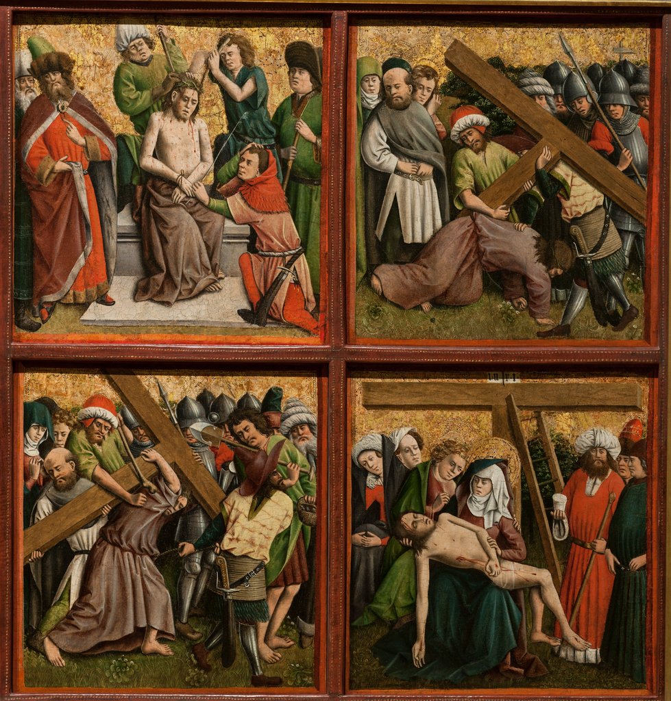 Detail of Altarpiece with The Passion of Christ, c. 1440s by Master of the Schlägl Altarpiece