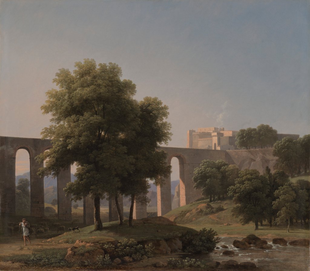 Detail of An Aqueduct Near a Fortress, 1807 by Jean-Victor Bertin