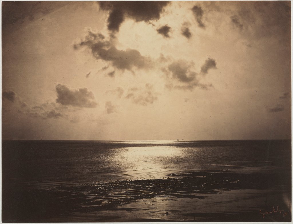 Detail of An Effect of the Sun, Normandy, c. 1856 by Gustave Le Gray