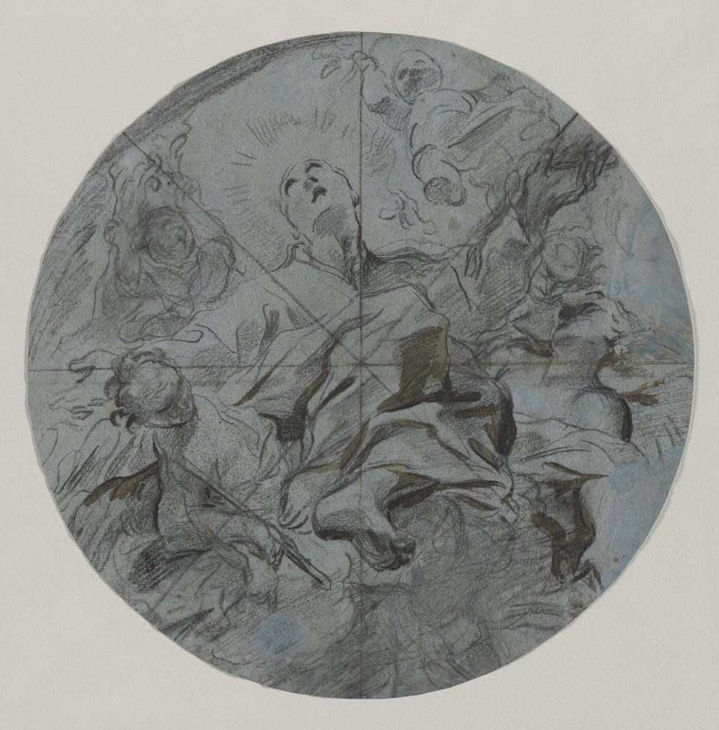 Detail of Apotheosis of a Saint, second half 17th century by Giovanni Battista Benaschi