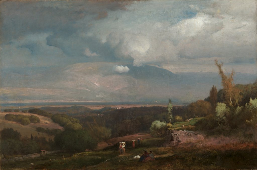 Detail of Approaching Storm from the Alban Hills, 1871 by George Inness