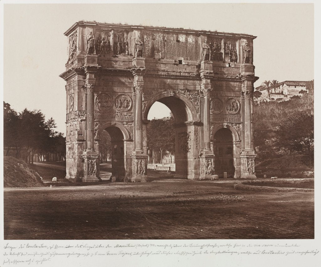 Detail of Arch of Constantine, Rome, c. 1858 by James Anderson
