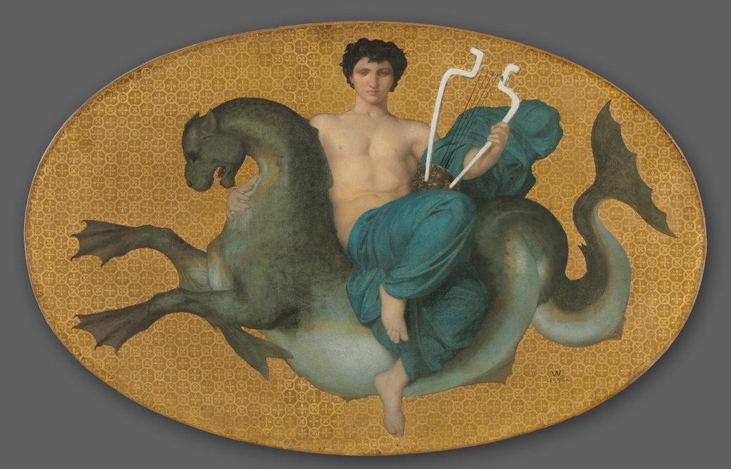 Detail of Arion on a Sea Horse and Bacchante on a Panther, 1855 by William Adolphe Bouguereau