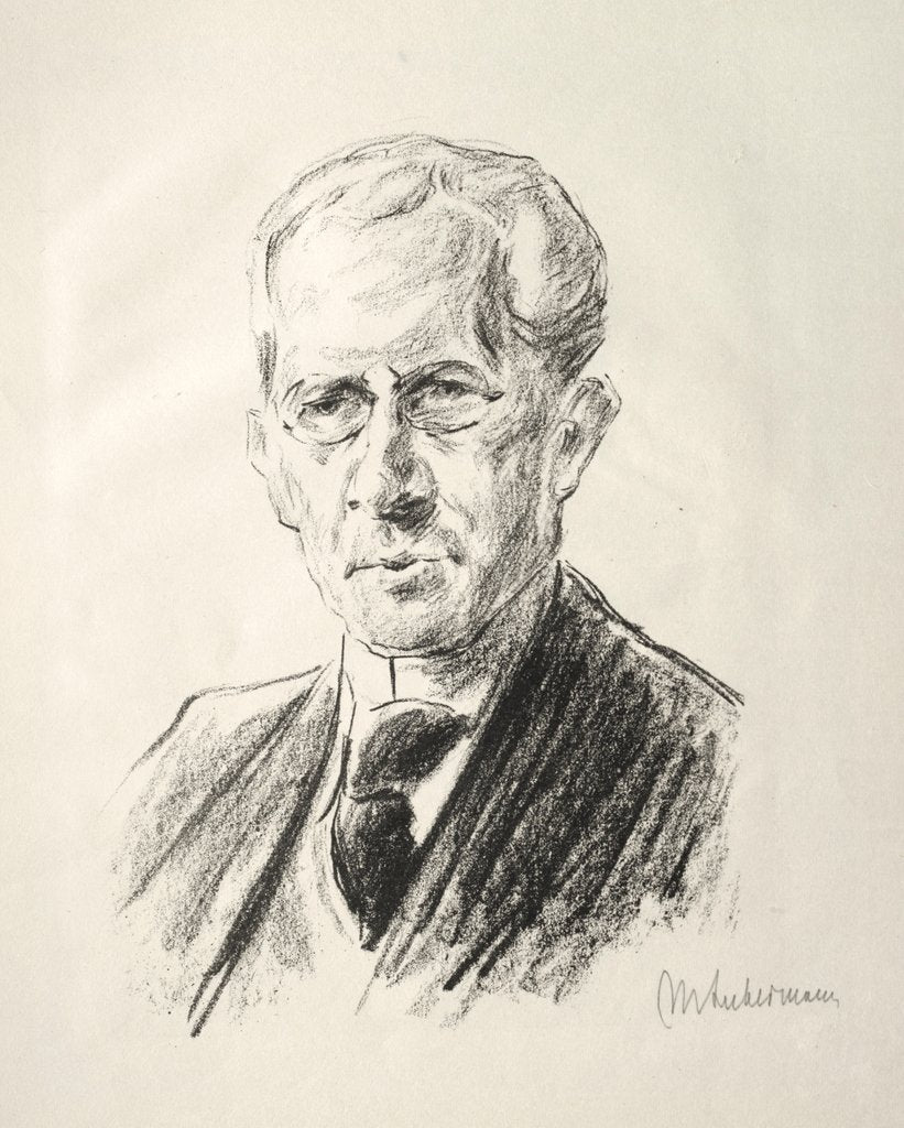Detail of Arno Holz Mappe: Portrait Arno Holz, 1923 by Max Liebermann
