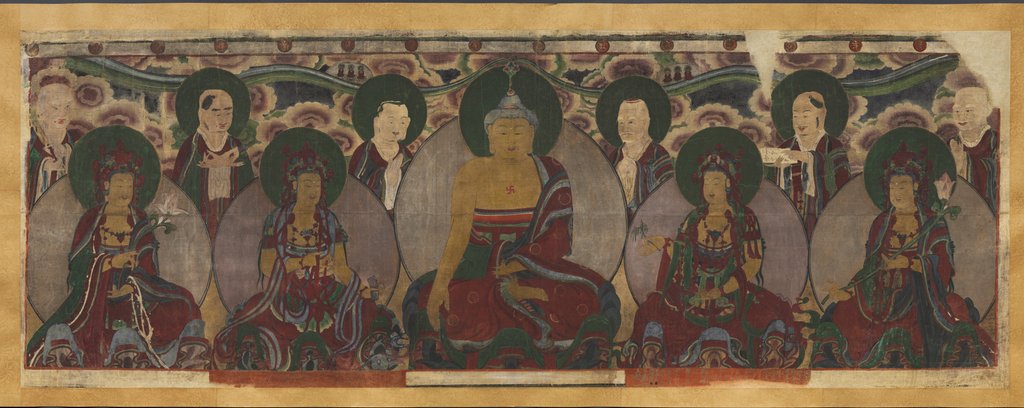 Detail of Assembly of Buddhist Deities, 1846 by Unknown