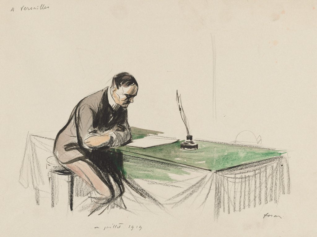 Detail of At Versailles, July 1919, 1919 by Jean Louis Forain