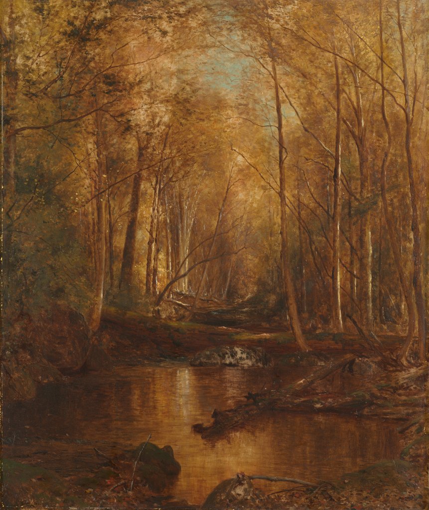 Detail of Autumn in the Catskills, 1873 by Jervis McEntee