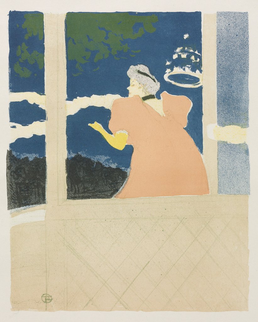 Detail of Aux Ambassadeurs, 1894 by Henri de Toulouse-Lautrec